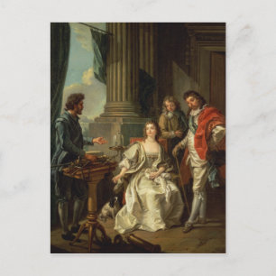 Postal Experimento eléctrico, uno de una serie