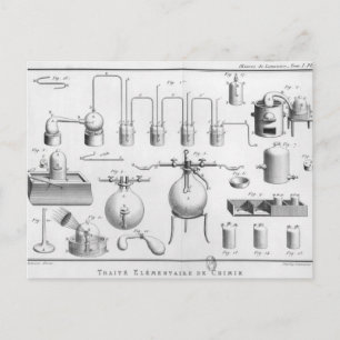 Postal Experimento sobre la descomposición del agua