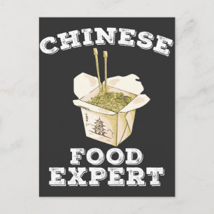 Postal Experto en comida china Amante de fideos asiáticos