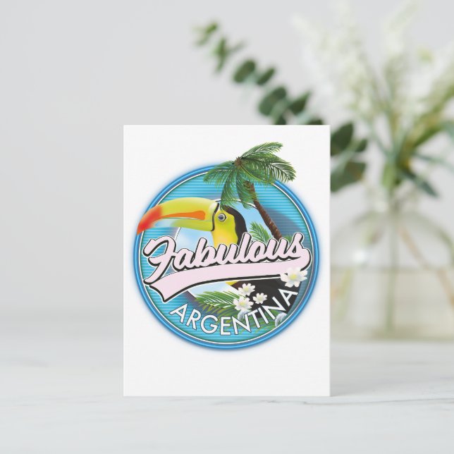 Postal explora el fabuloso logo de Argentina (Anverso de pie)
