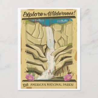 Postal ¡Explora el póster vintage de Wildness!