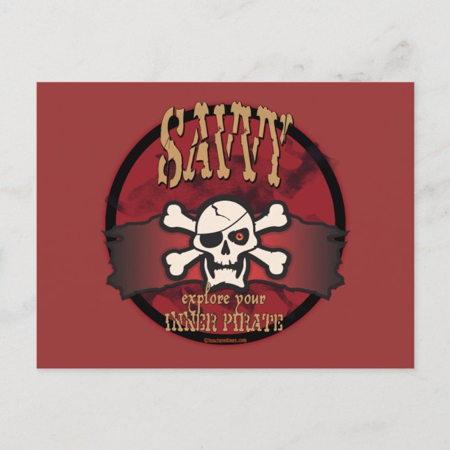 Postal Explora tu pirata interno (Anverso)