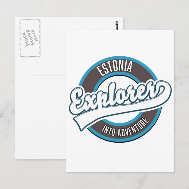 Postal Explorador de Estonia en aventura  (Anverso / Reverso)