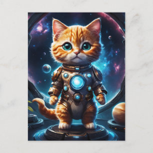 Postal Explorador intergaláctico: Ginger Astronaut Kitten