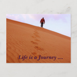 Postal Explorando, la vida es un viaje...