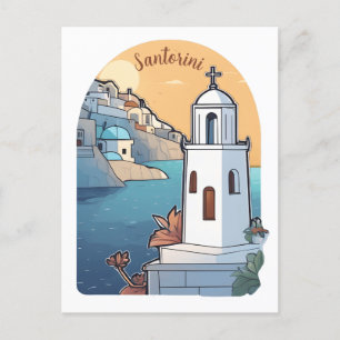 Postal Explorando Santorini, Grecia