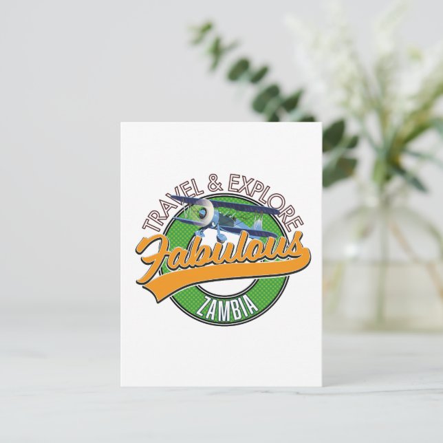 Postal Explorar fabulosos zambia (Anverso de pie)