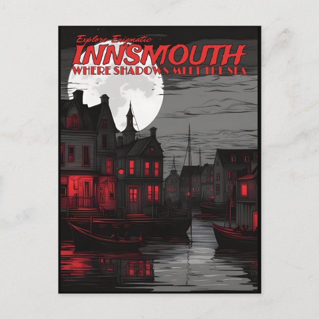 Postal Explorar Innsmouth enigmático (Anverso)