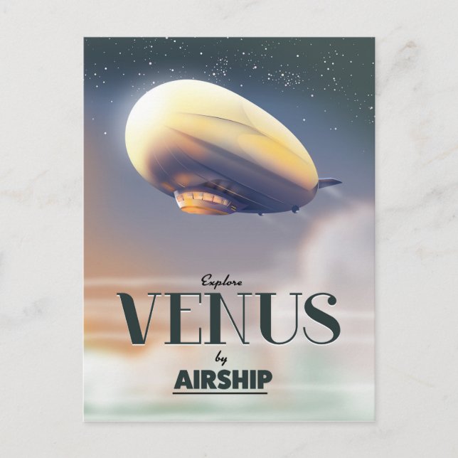 Postal Explorar Venus Por Aeronave (Anverso)