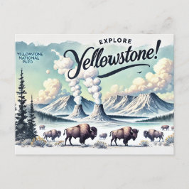 Postal Explorar Yellowstone