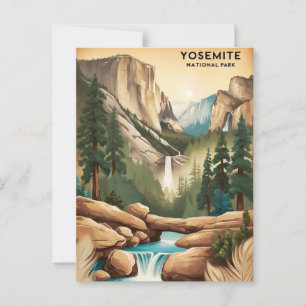 Postal Explore el Parque Nacional Yosemite: El majestuoso