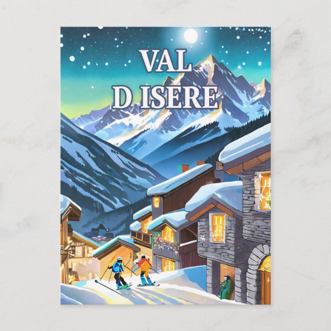 Postal Explorez l'Élégance Alpine : Val d'Isère (Anverso)
