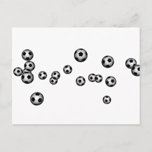 Postal Explosión de bolas de fútbol