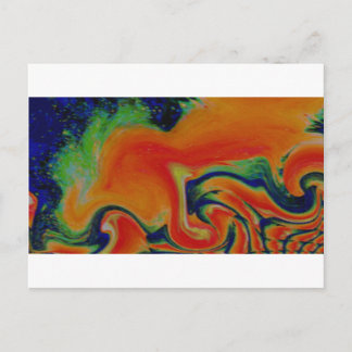 Postal Explosión de fuegos artificiales