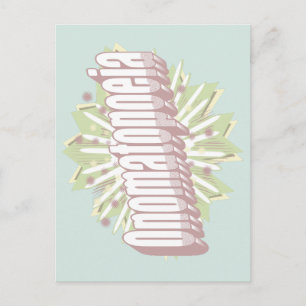 Postal Explosión de Onomatopeya Lenguaje Inglés