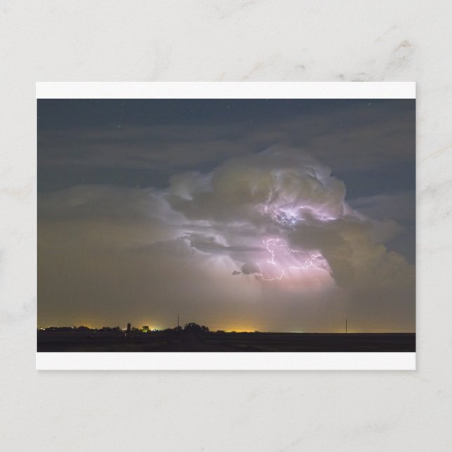 Postal Explosión en la nube de Cumulonimbus (Anverso)