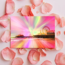 Explosión rosa del muelle de Santa Mónica