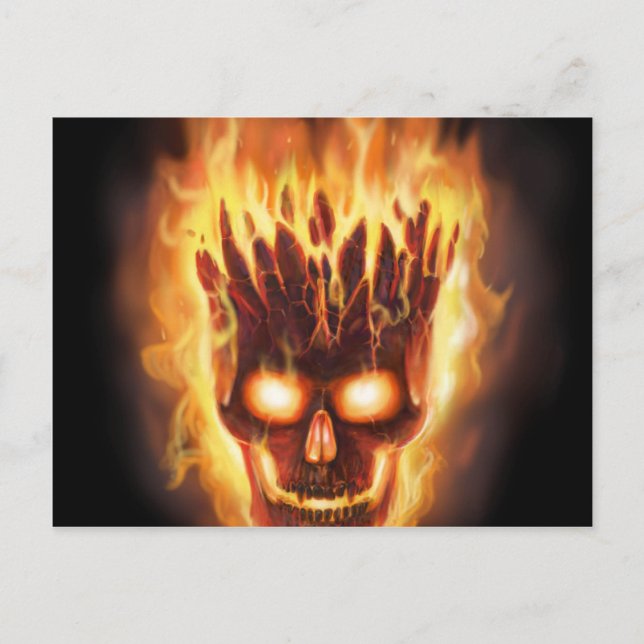 Postal Explosiones de cabeza ósea (Anverso)