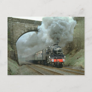 Postal Explosiones de LMS clase 5 a lo largo de Settle & 