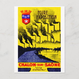 Postal Expo Industrial Francés 1920