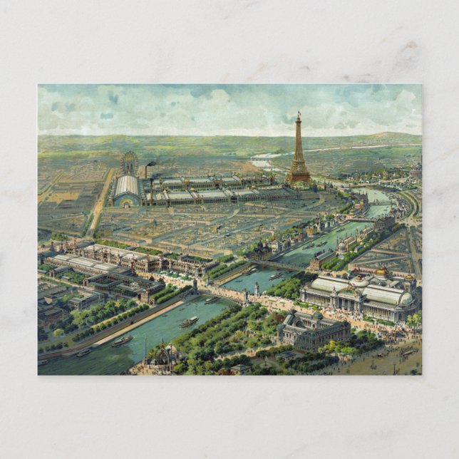 Postal Expo Mundial 1900 París Francia (Anverso)
