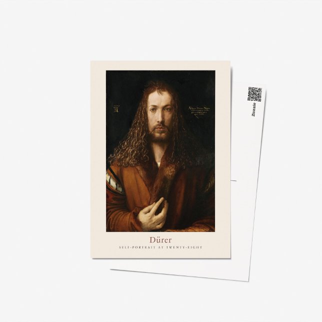 Postal Exposición Albrecht Dürer Durer Self Retrato 1500 (Subido por el creador)