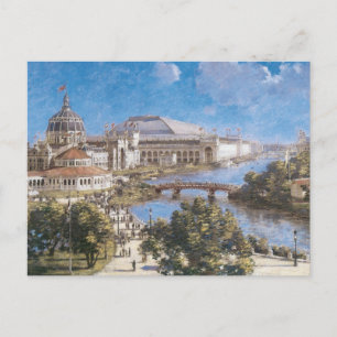 Postal Exposición colombiana del mundo por Theodore Robin