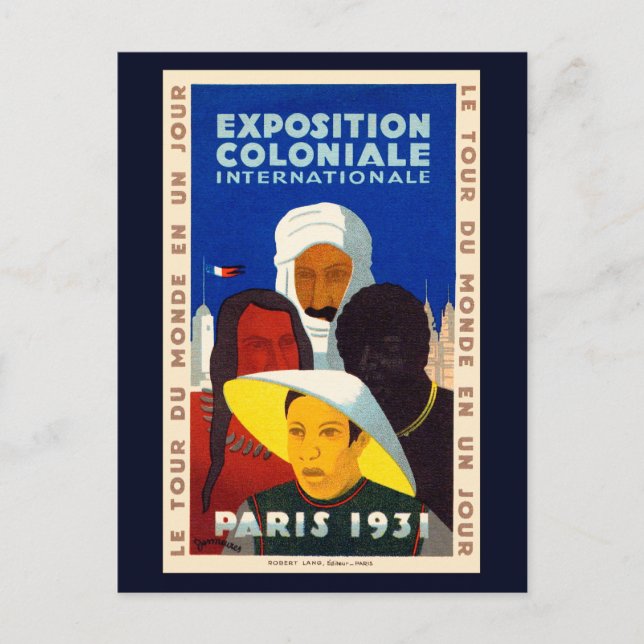 Postal Exposición colonial París 1931 (Anverso)