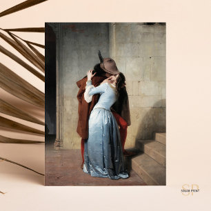 Postal Exposición de arte Francesco Hayez Kiss Il Bacio