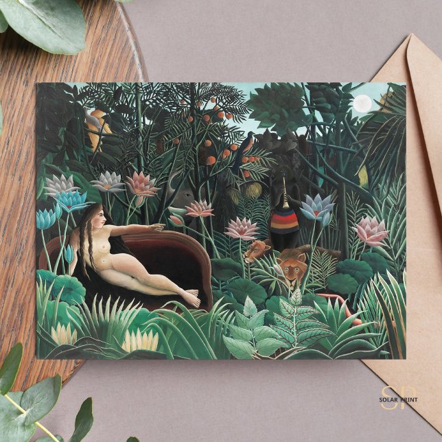 Postal Exposición de arte Henri Rousseau Dream 1910 (Subido por el creador)