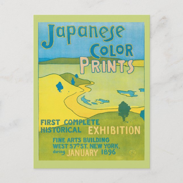 Postal Exposición de arte nouveau japonesa (Anverso)