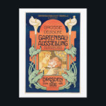 Postal Exposición de jardinería, Vintage de Dresden 1900<br><div class="desc">Una reproducción de una imagen vintage muestra a un artista desconocido,  Gardening Exhibition,  Dresden 1900. (descripción del catálogo de subastas) [Z29553687]</div>
