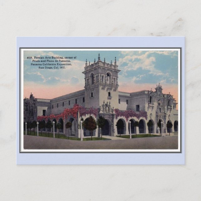 Postal Exposición de Panamá 1915 San Diego 19 (Anverso)