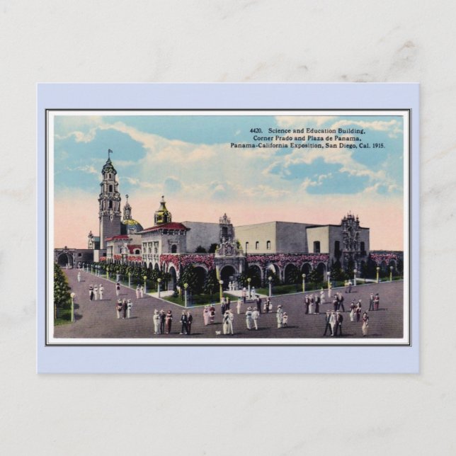 Postal Exposición de Panamá 1915 San Diego 20 (Anverso)