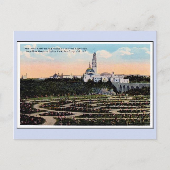 Postal Exposición de Panamá 1915 San Diego 25 (Anverso)
