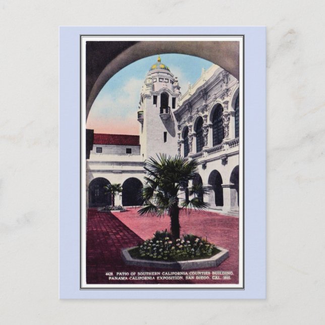 Postal Exposición de Panamá 1915 San Diego 28 (Anverso)