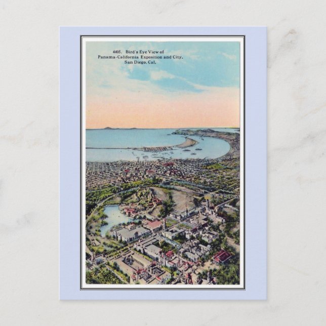 Postal Exposición de Panamá 1915 San Diego 5 (Anverso)