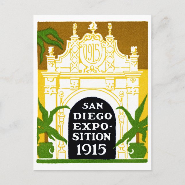 Postal Exposición de San Diego de 1915 (Anverso)