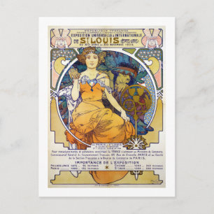 Postal Exposición de St. Louis, Mucha