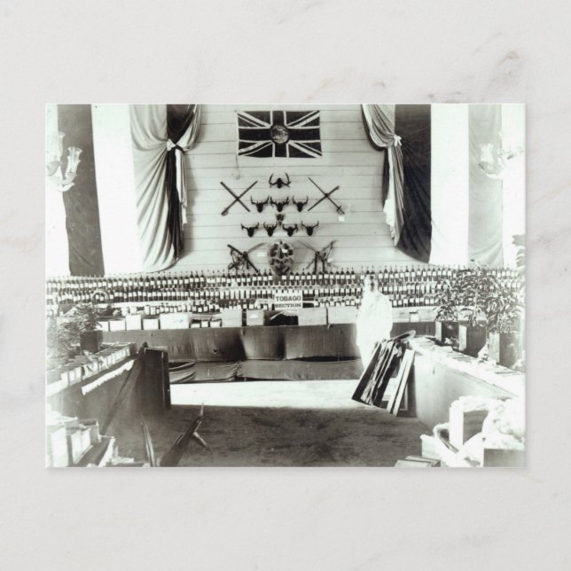 Postal Exposición de Trinidad y Tabago, 1890 (Anverso)