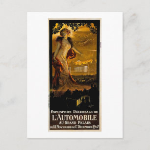 Postal Exposición Decnale De L' Automobile - 1907