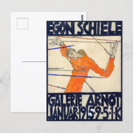 Postal Exposición en la Galería Arnot | Egon Schiele |