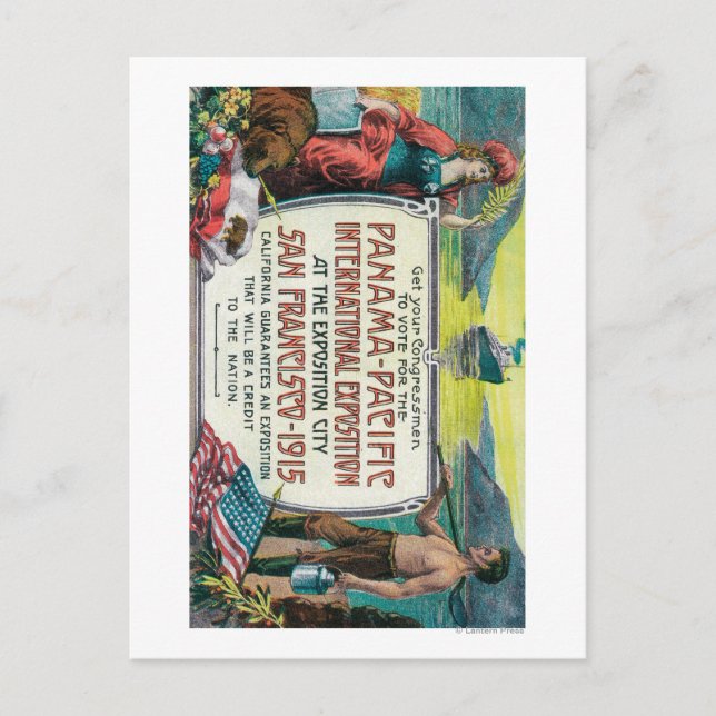 Postal Exposición Internacional del Pacífico Panamá (Anverso)