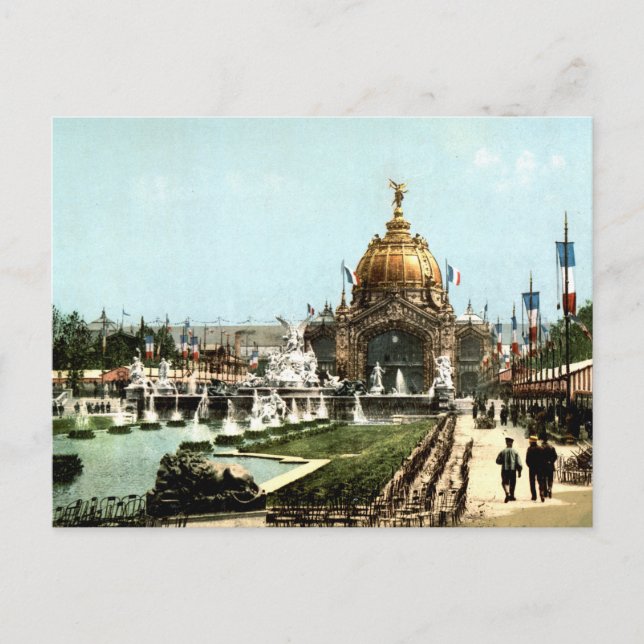 Postal Exposición Universal 1889 París Francia (Anverso)