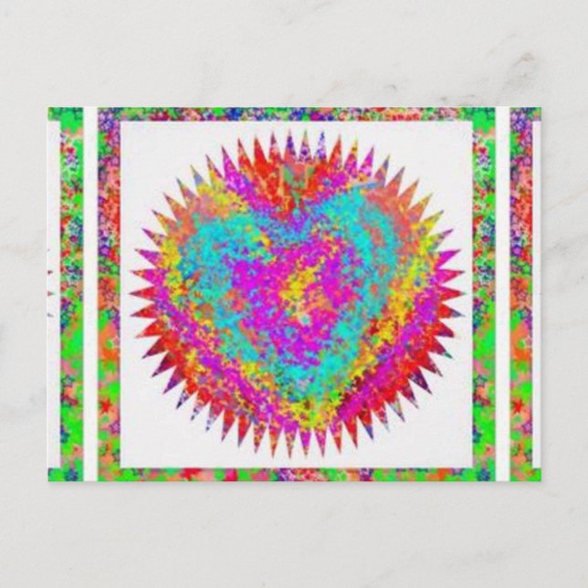 Postal Expresión ARTÍSTICA: ASUNTO DEL CORAZÓN (Anverso)