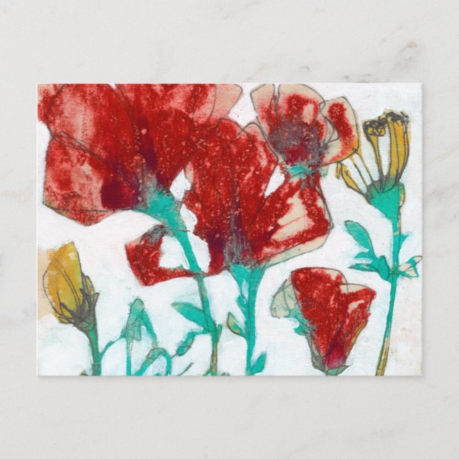 Postal Expresión de flor II (Anverso)