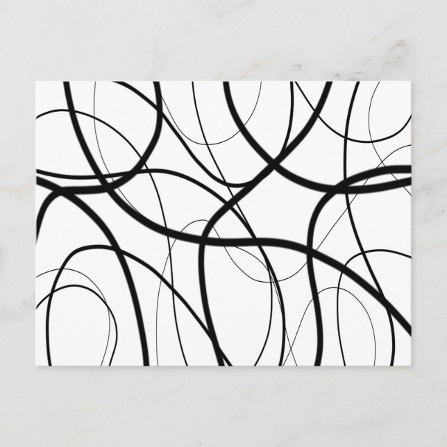 Postal Expresión en blanco y negro (Anverso)