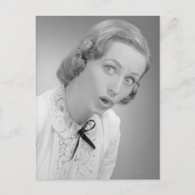 Postal Expresiones faciales (Anverso)