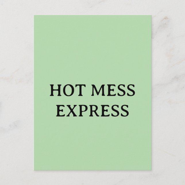 POSTAL EXPRESO DESASTRE TOTAL (Anverso)