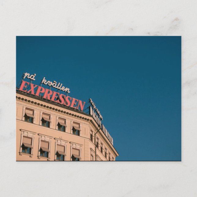 Postal Expressen de Estocolmo (Anverso)